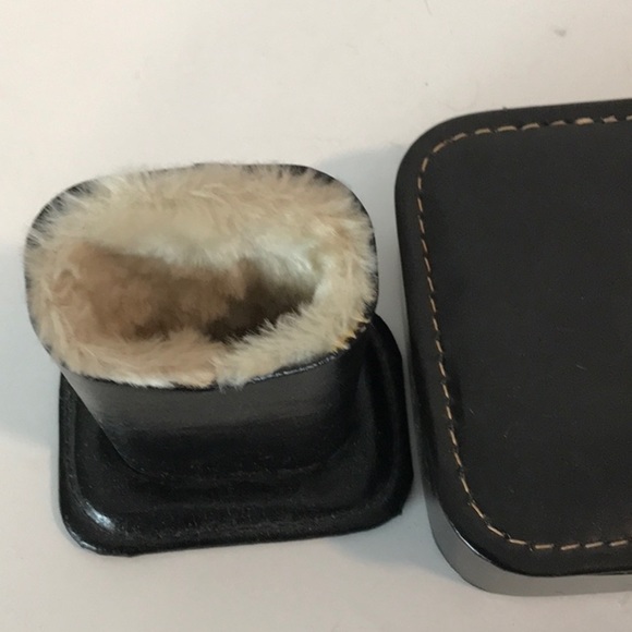 Hickok Accessories - Hickok Black Leather Dresser Valet  Original -Mad Men Alert Hickok Vintage